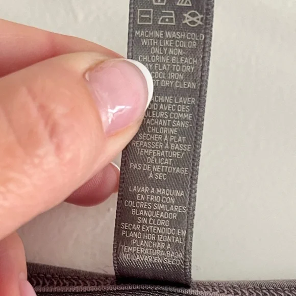 SKIMS Women's Round Neck Long Sleeve T Shirt Grey/purple Size L - Picture 5 of 5